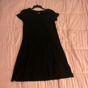 black cross cross dress. goes right below the knee & very comfortable